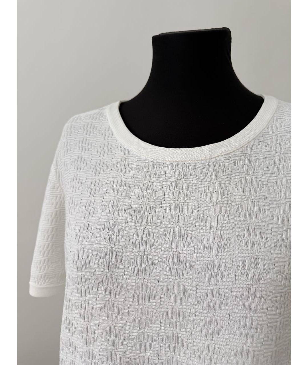 CHANEL Белая хлопковая футболка, фото 3