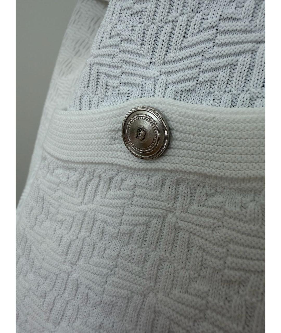 CHANEL Белая хлопковая футболка, фото 4