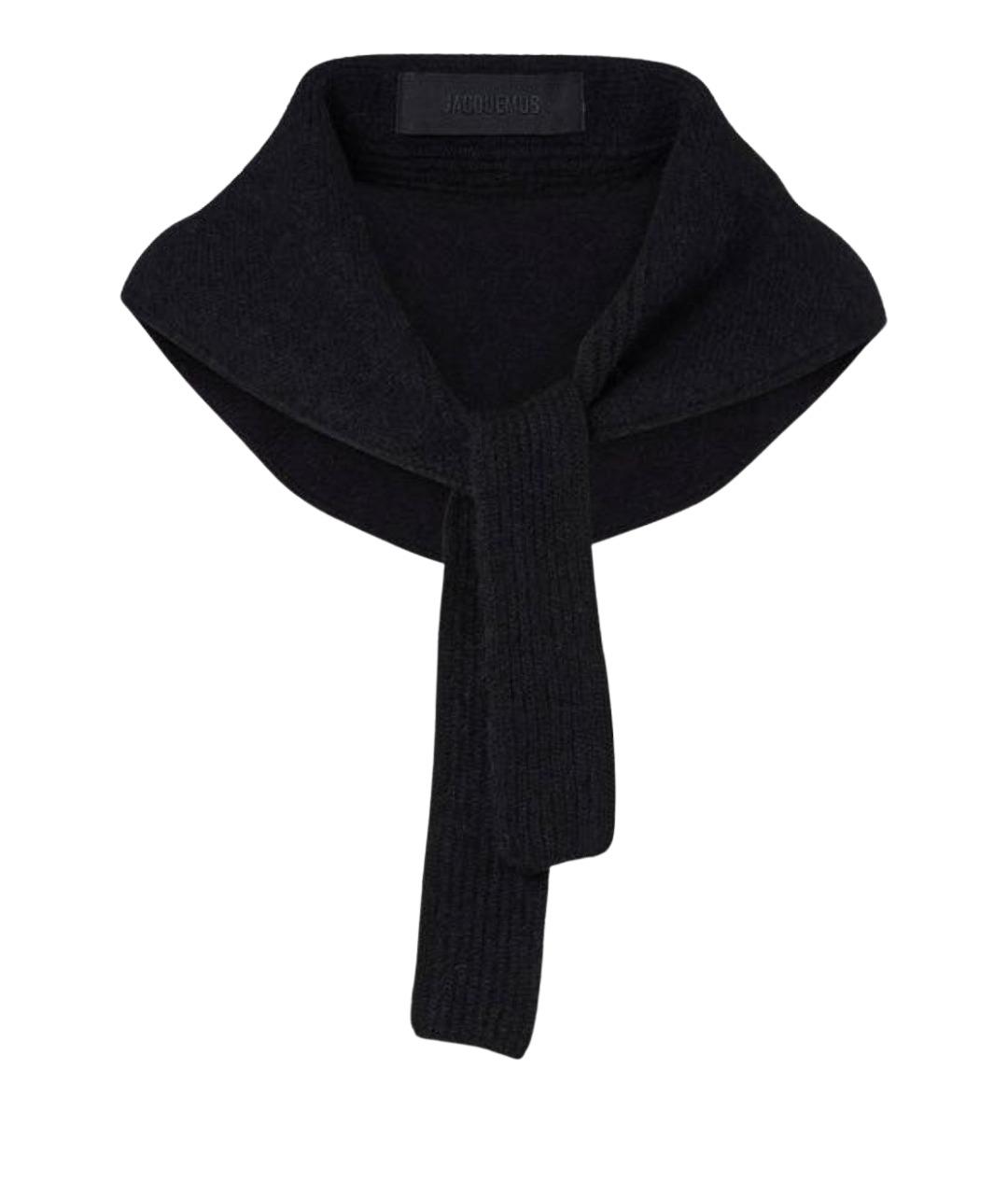 JACQUEMUS Черный кашемировый платок, фото 1