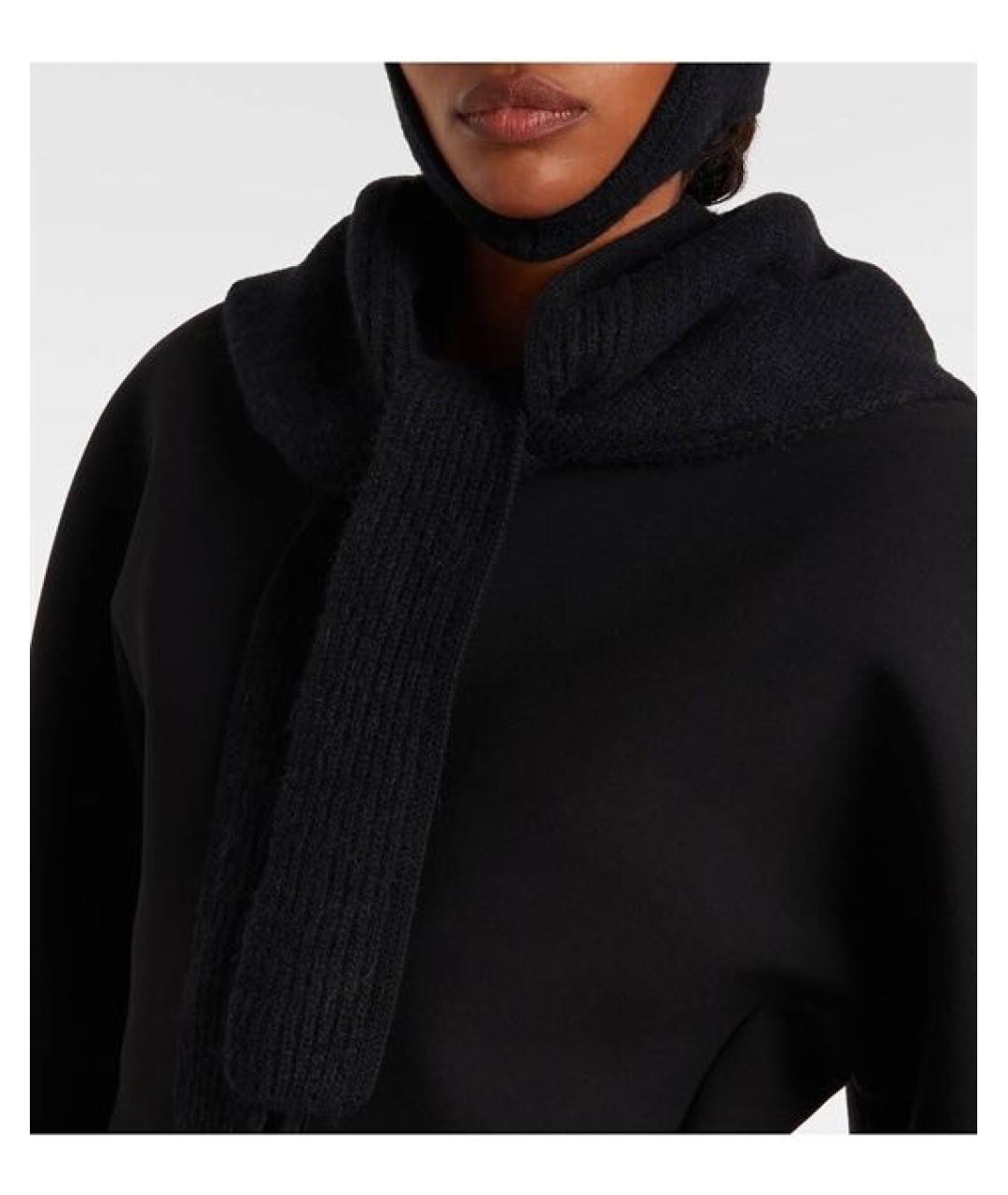 JACQUEMUS Черный кашемировый платок, фото 3