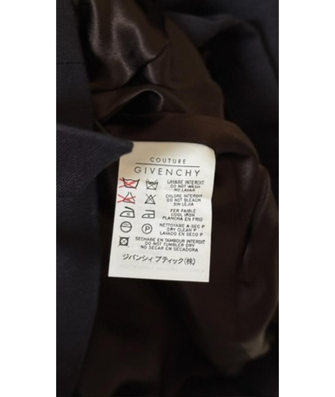 GIVENCHY Синий костюм с юбками, фото 7