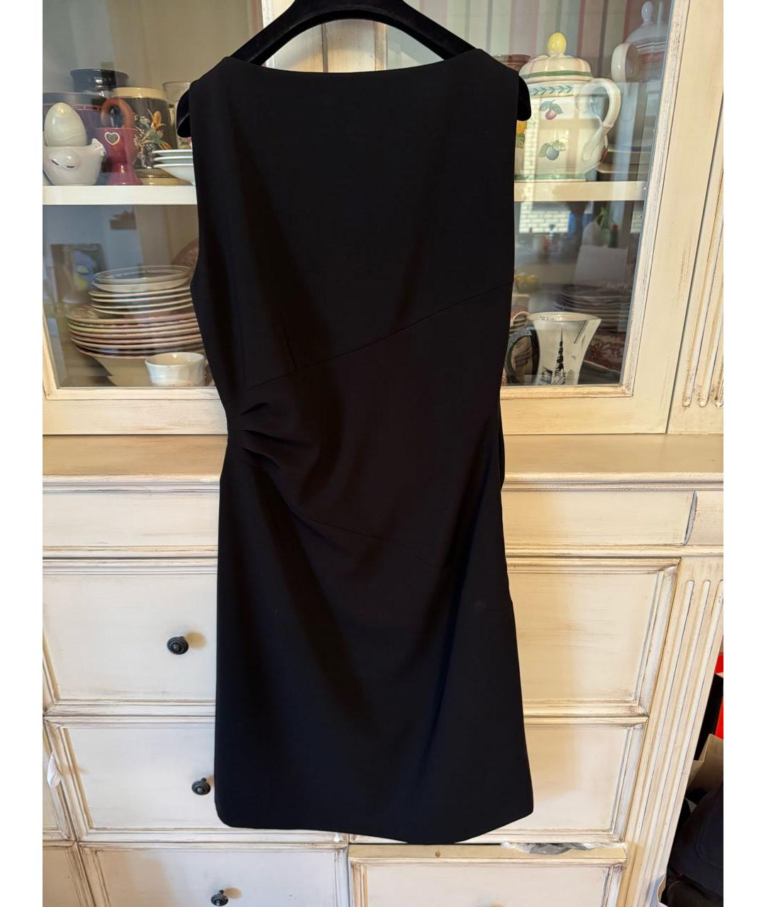 MOSCHINO Черное ацетатное коктейльное платье, фото 2