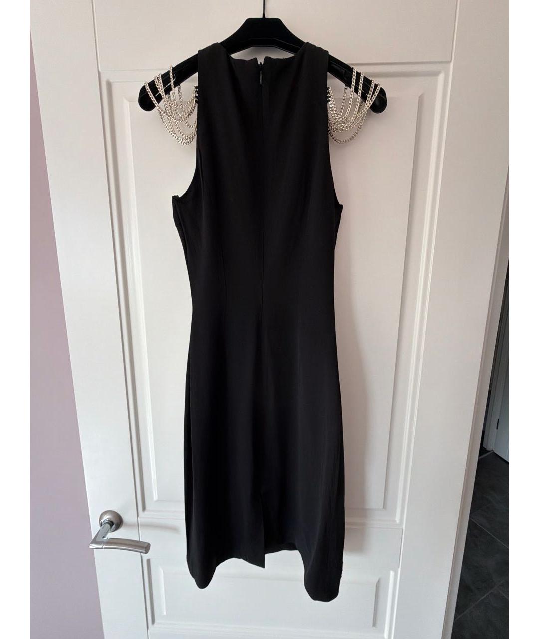 PHILIPP PLEIN Черное вискозное коктейльное платье, фото 2