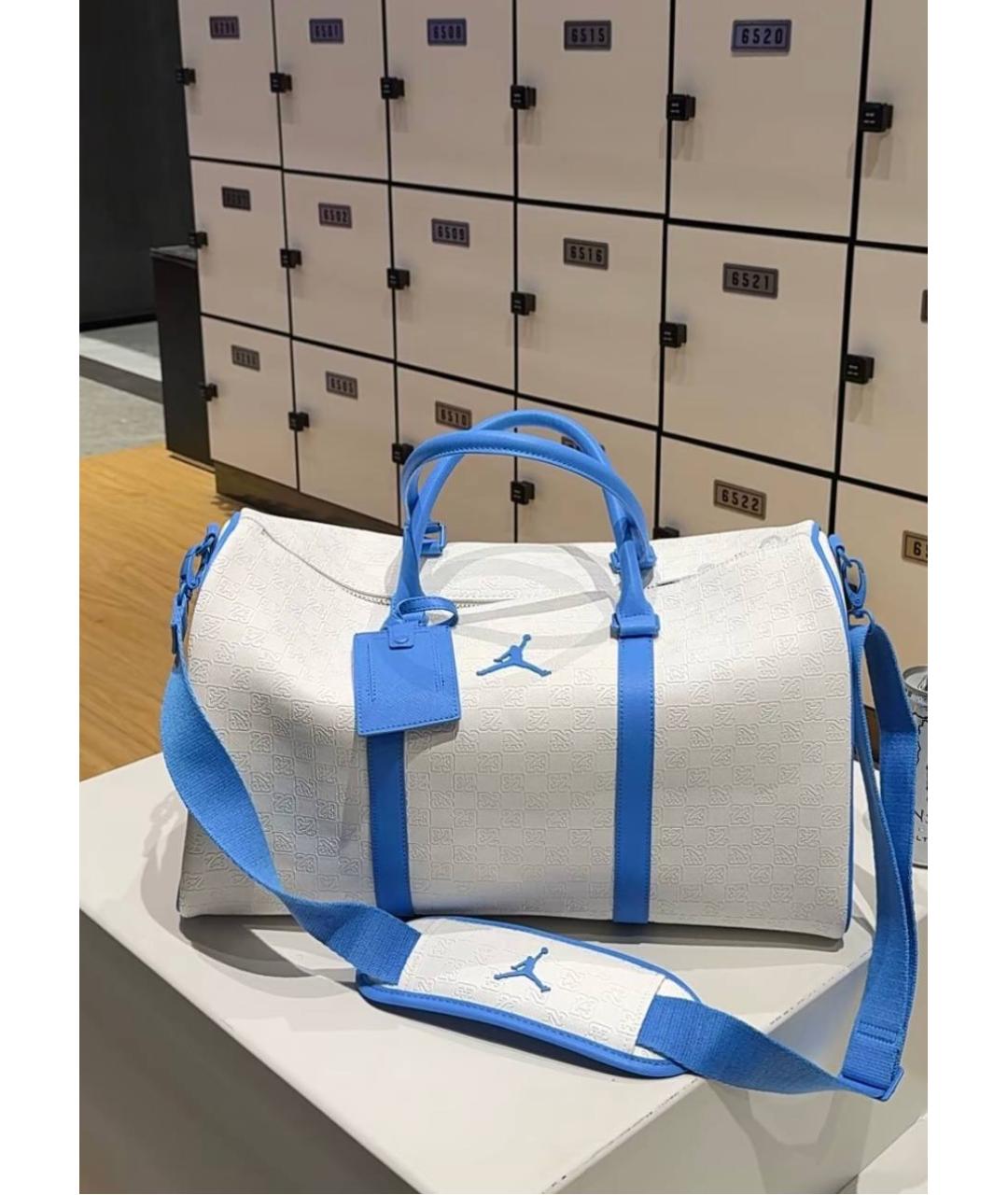 JORDAN Белая дорожная/спортивная сумка, фото 6