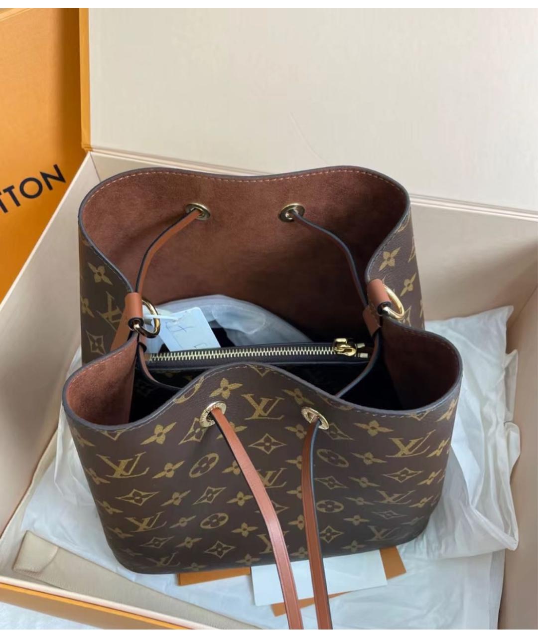 LOUIS VUITTON Коричневая сумка через плечо, фото 4
