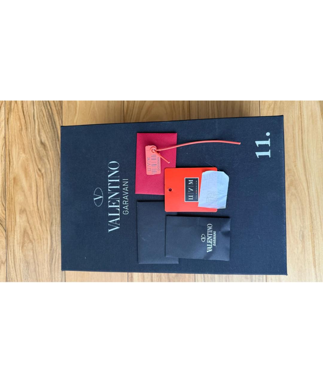 VALENTINO Черные кожаные кроссовки, фото 7