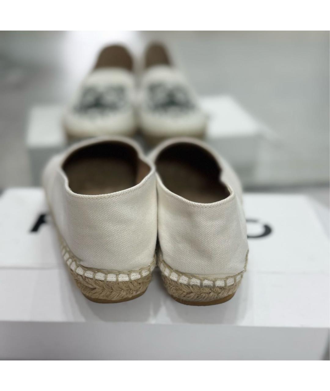 KENZO Белые текстильные эспадрильи, фото 4