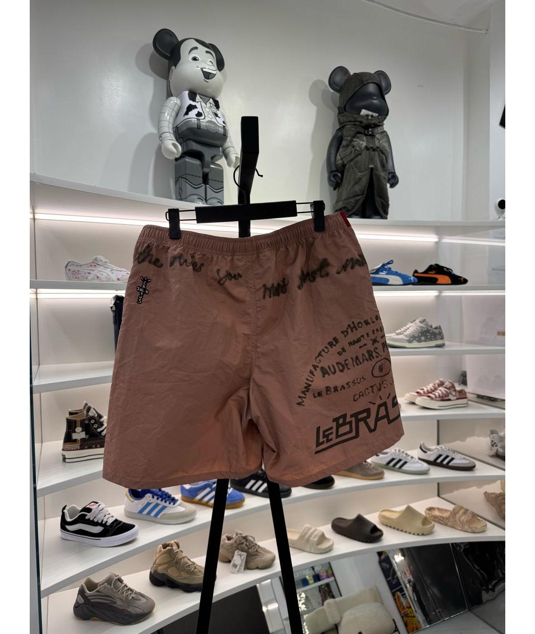 CACTUS JACK BY TRAVIS SCOTT Коралловые полиамидовые шорты, фото 3