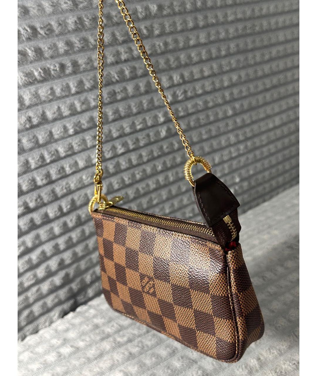 LOUIS VUITTON Коричневая сумка с короткими ручками, фото 4