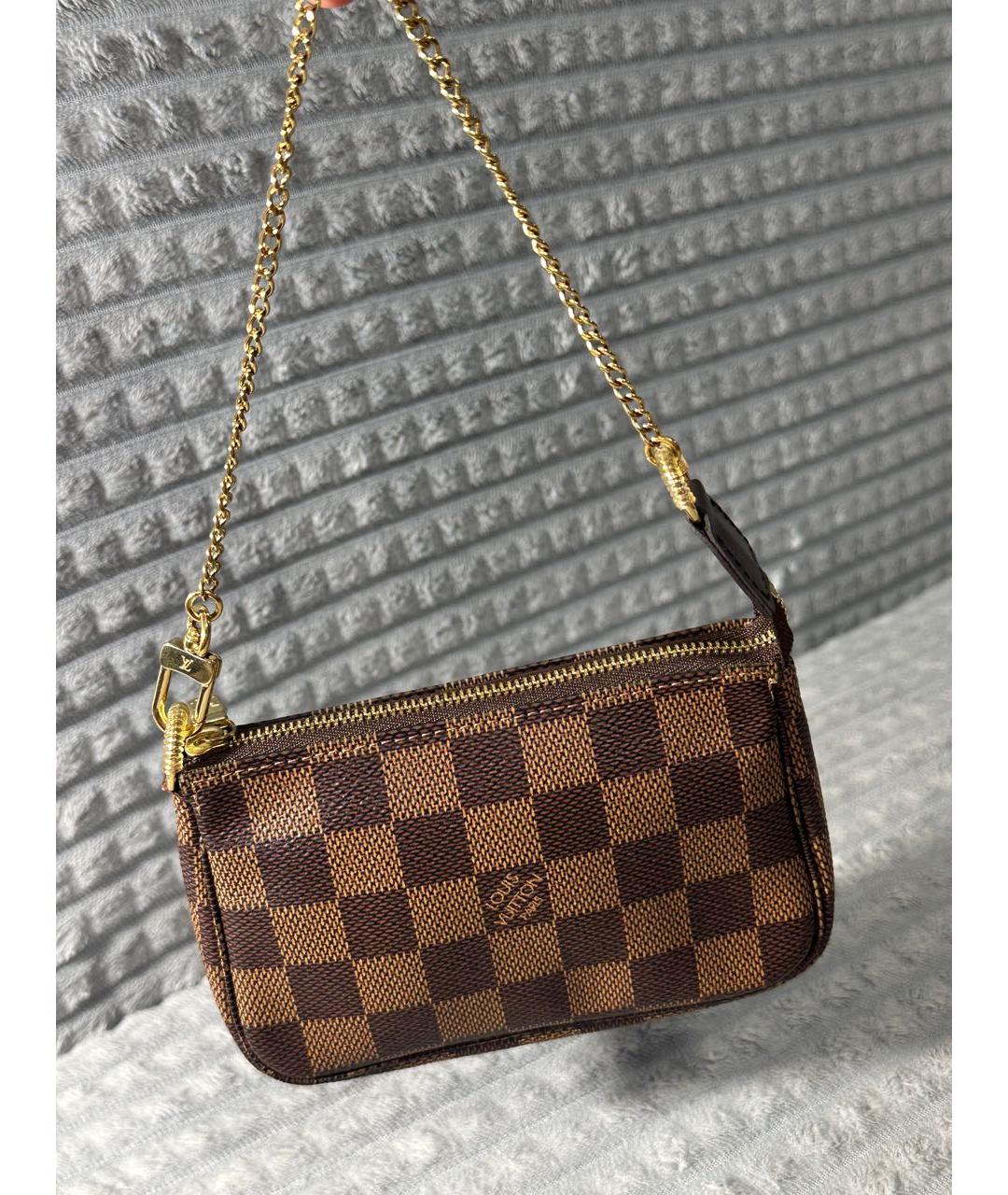 LOUIS VUITTON Коричневая сумка с короткими ручками, фото 2