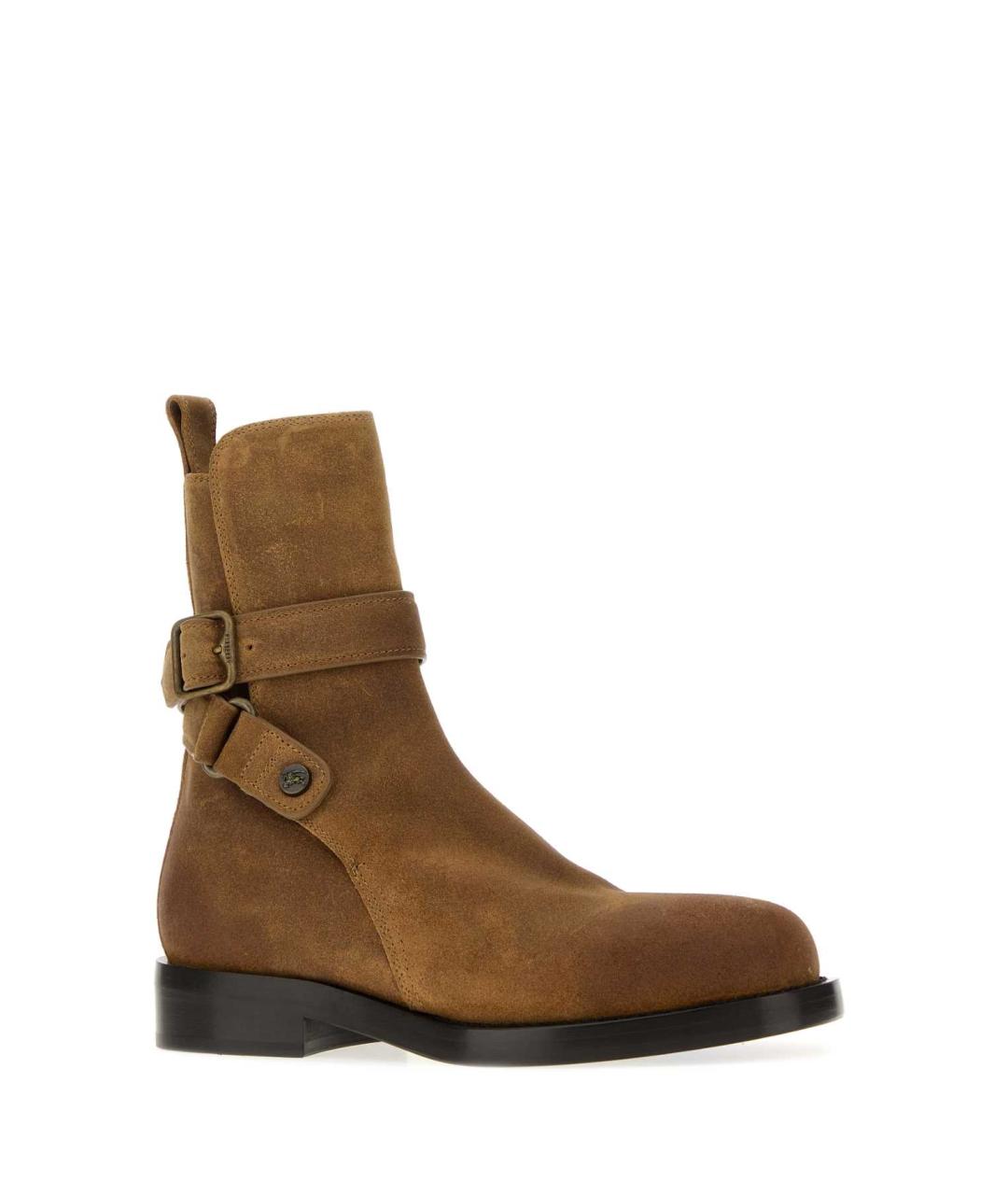 BURBERRY Коричневые кожаные ботинки, фото 2