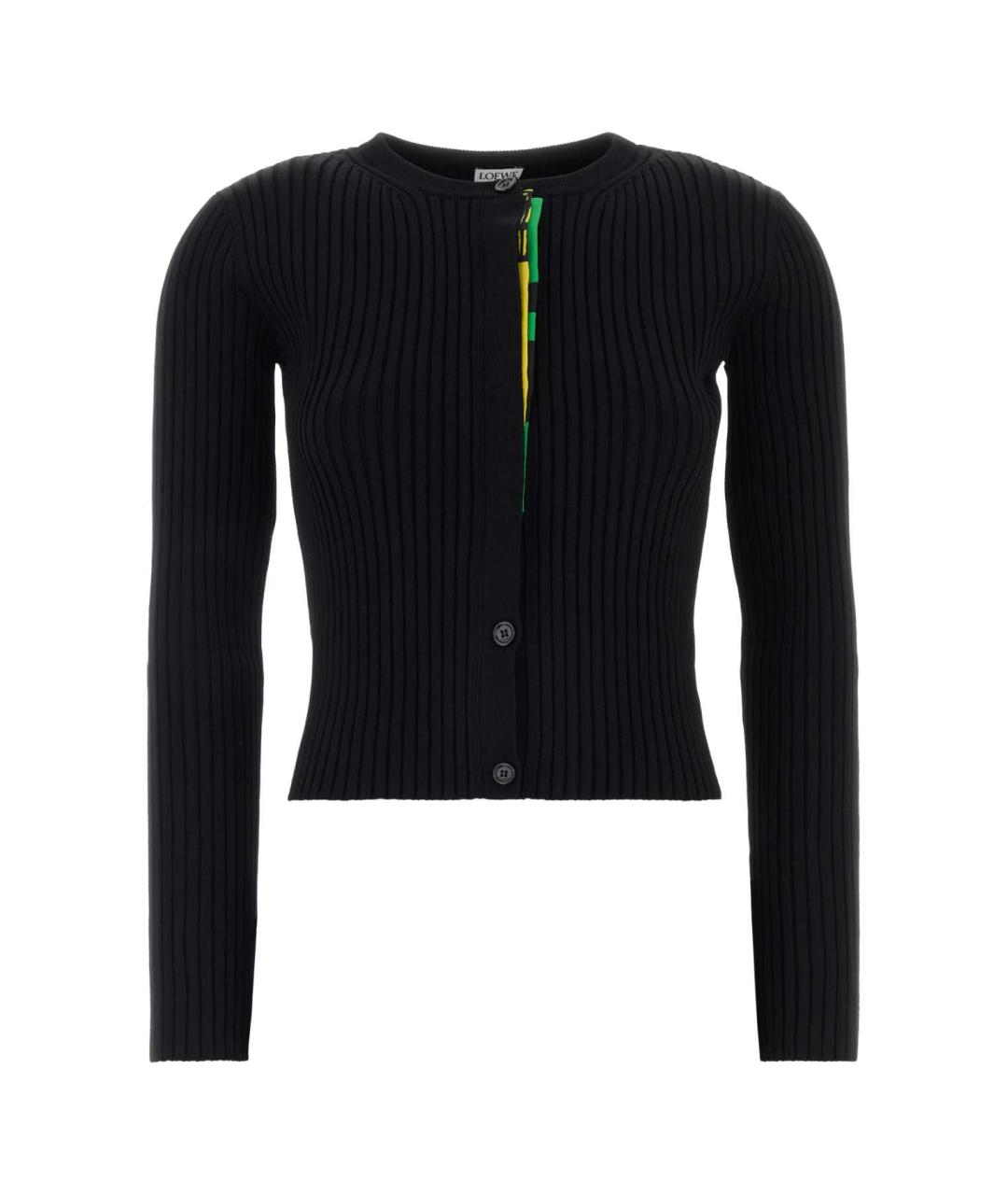LOEWE Черный вискозный кардиган, фото 1