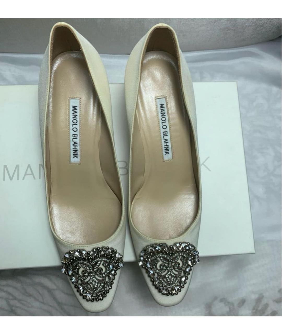 MANOLO BLAHNIK Бежевые туфли, фото 2