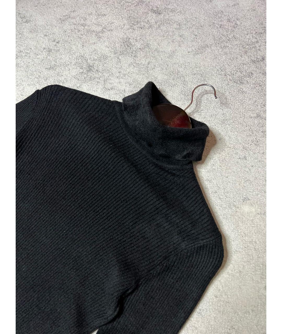 SAINT LAURENT Черная вискозная водолазка, фото 3