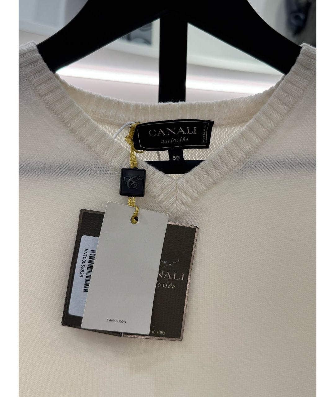 CANALI Бежевый кашемировый джемпер / свитер, фото 3
