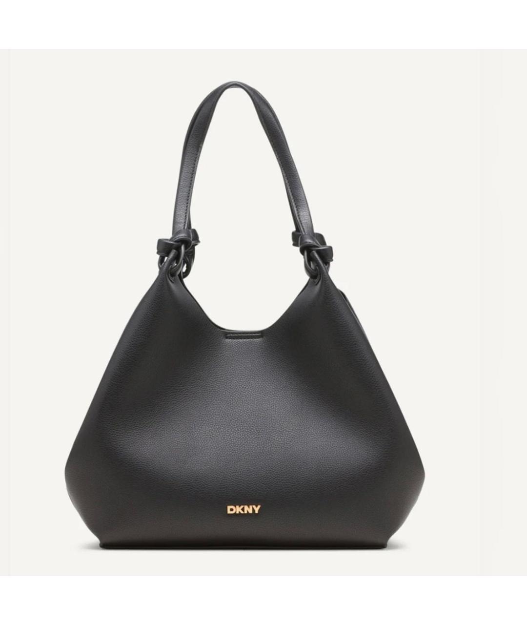 DKNY Черная сумка тоут из искусственной кожи, фото 4