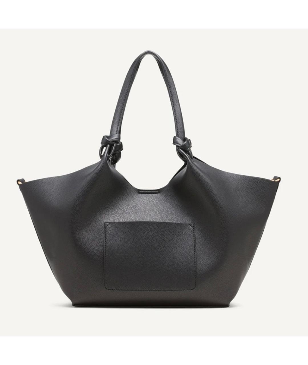 DKNY Черная сумка тоут из искусственной кожи, фото 5