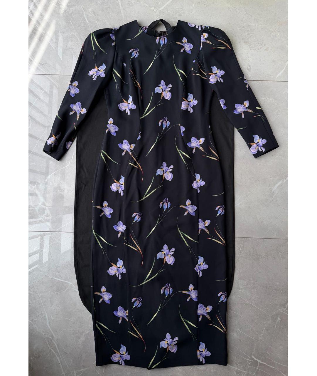 ULYANA SERGEENKO Черное повседневное платье, фото 7