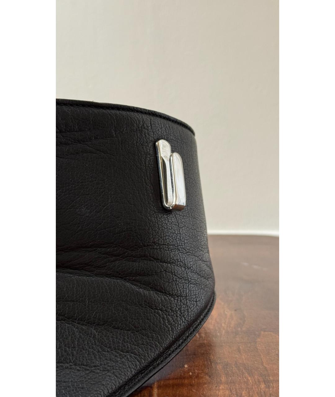 MAISON MARGIELA Черный кожаный ремень, фото 4