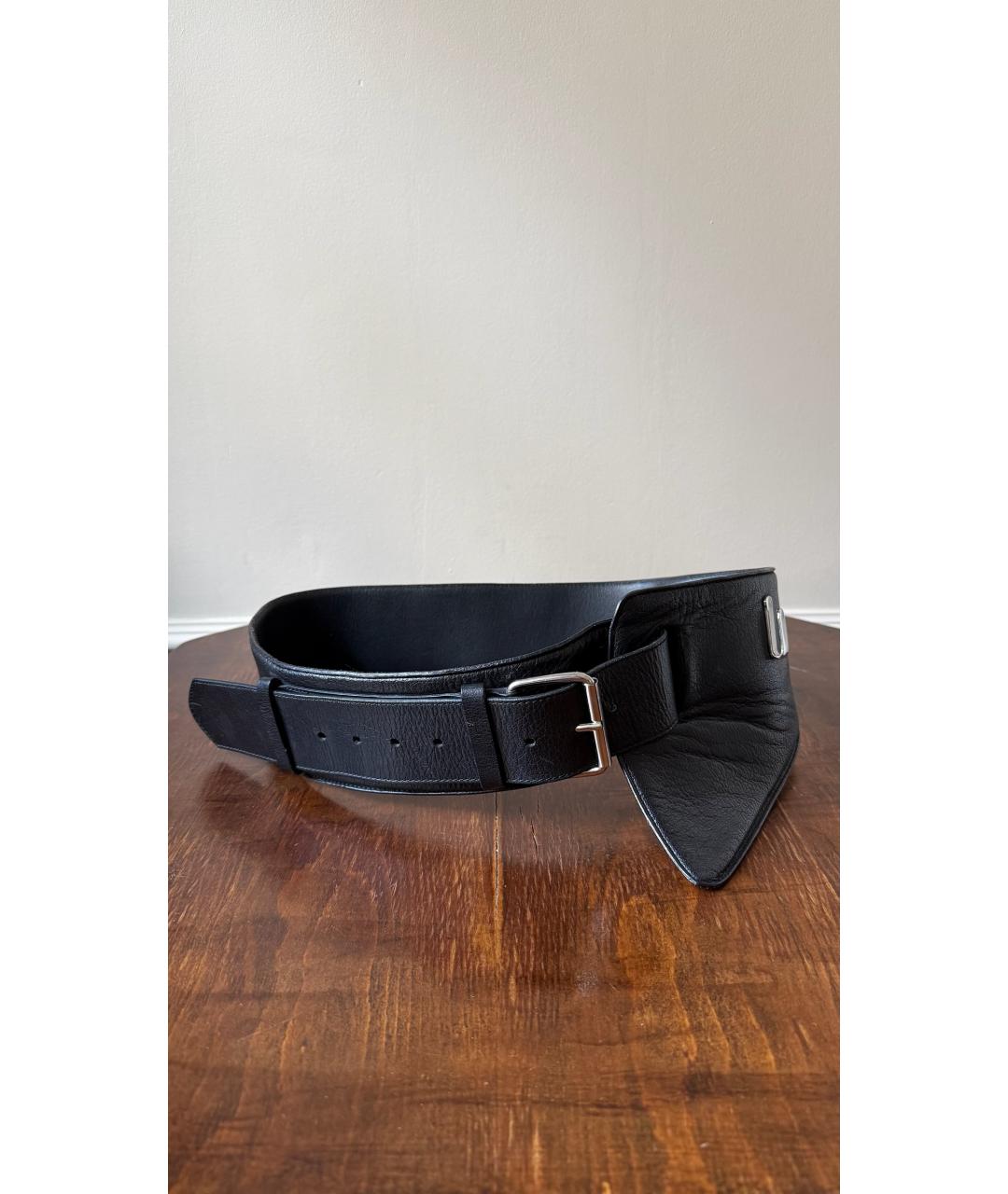 MAISON MARGIELA Черный кожаный ремень, фото 7