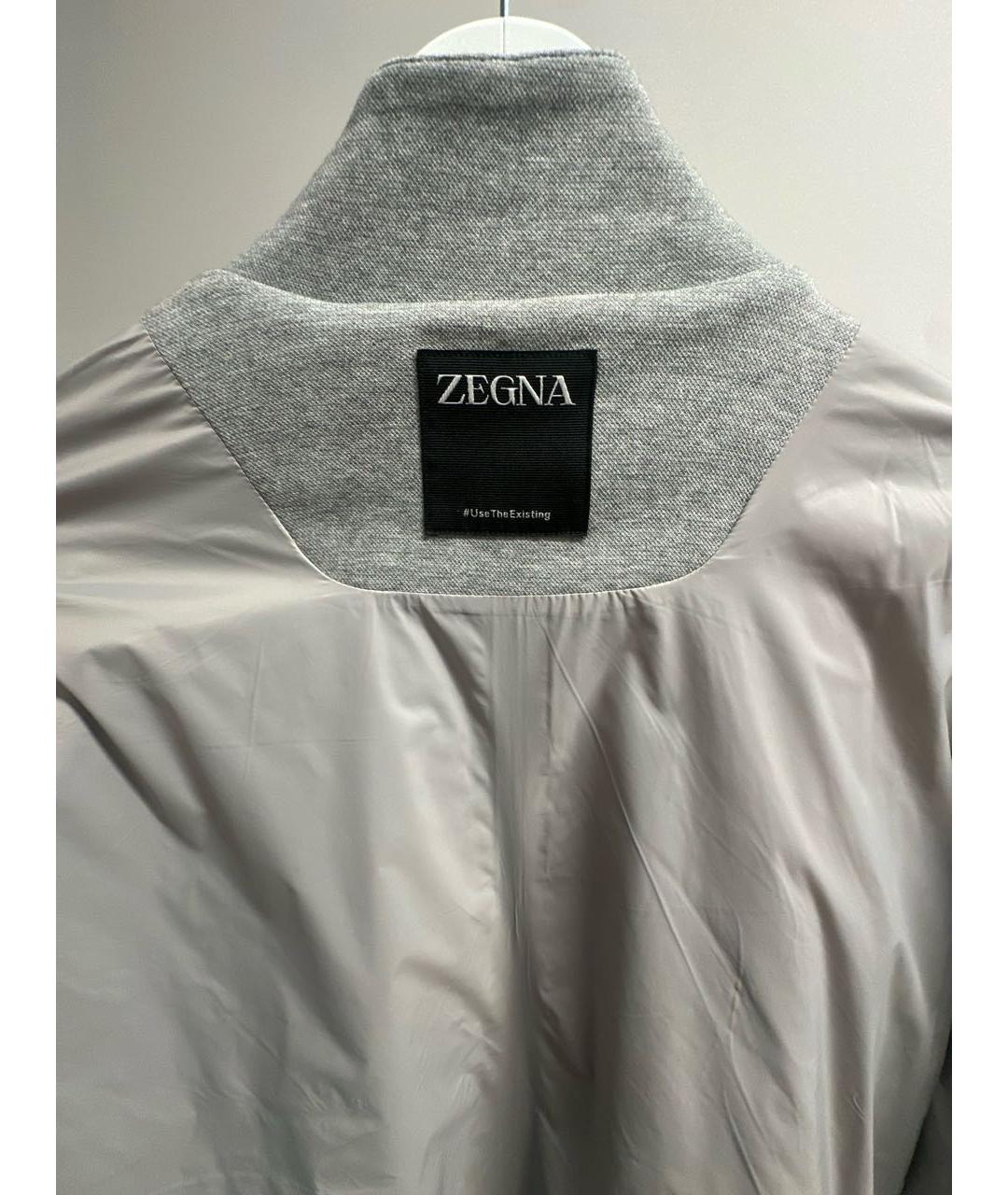 ZEGNA Серая хлопковая куртка, фото 3