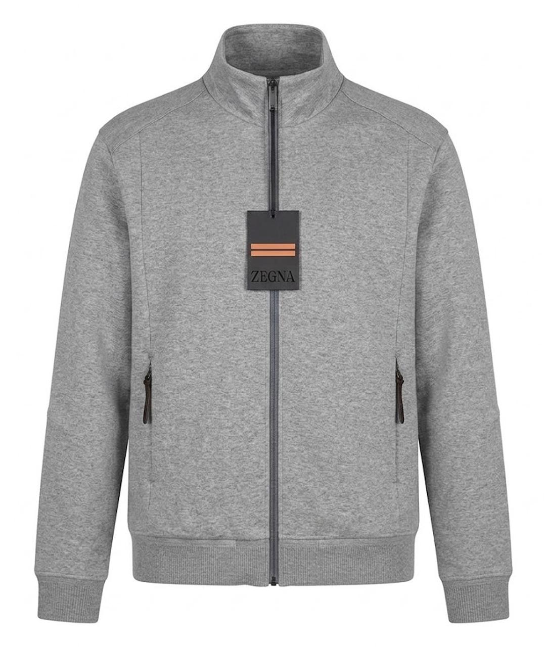 ZEGNA Серая хлопковая куртка, фото 1