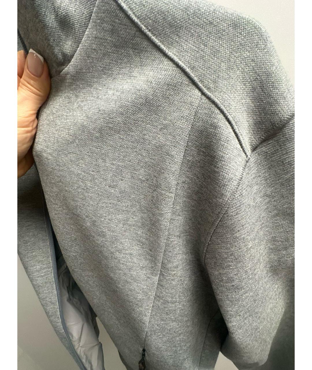 ZEGNA Серая хлопковая куртка, фото 7