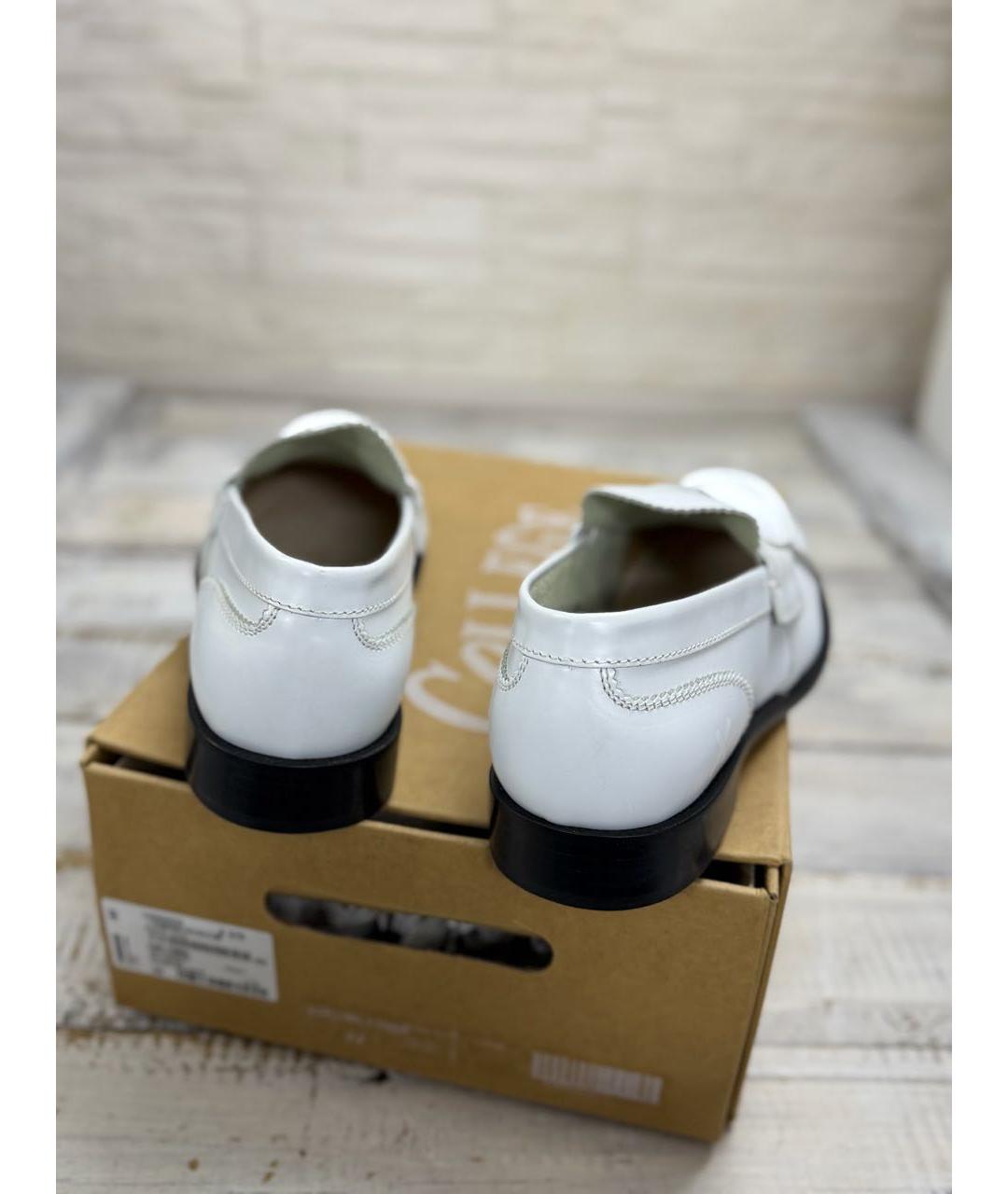 COLLEGE Белые кожаные лоферы, фото 5