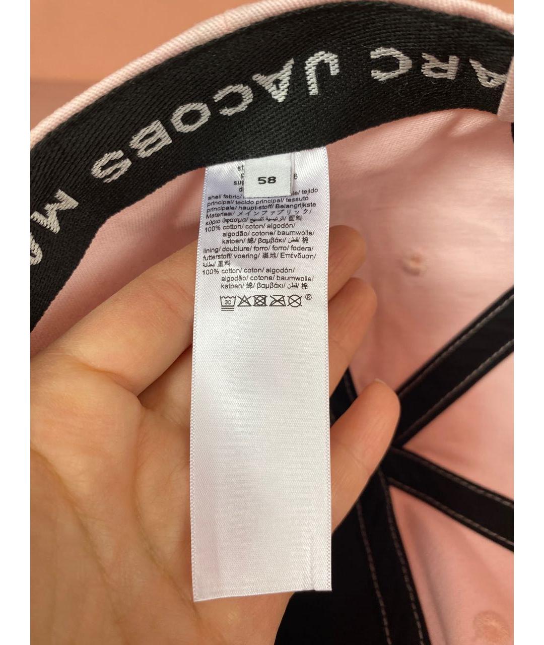 MARC JACOBS Розовая хлопковая кепка, фото 5