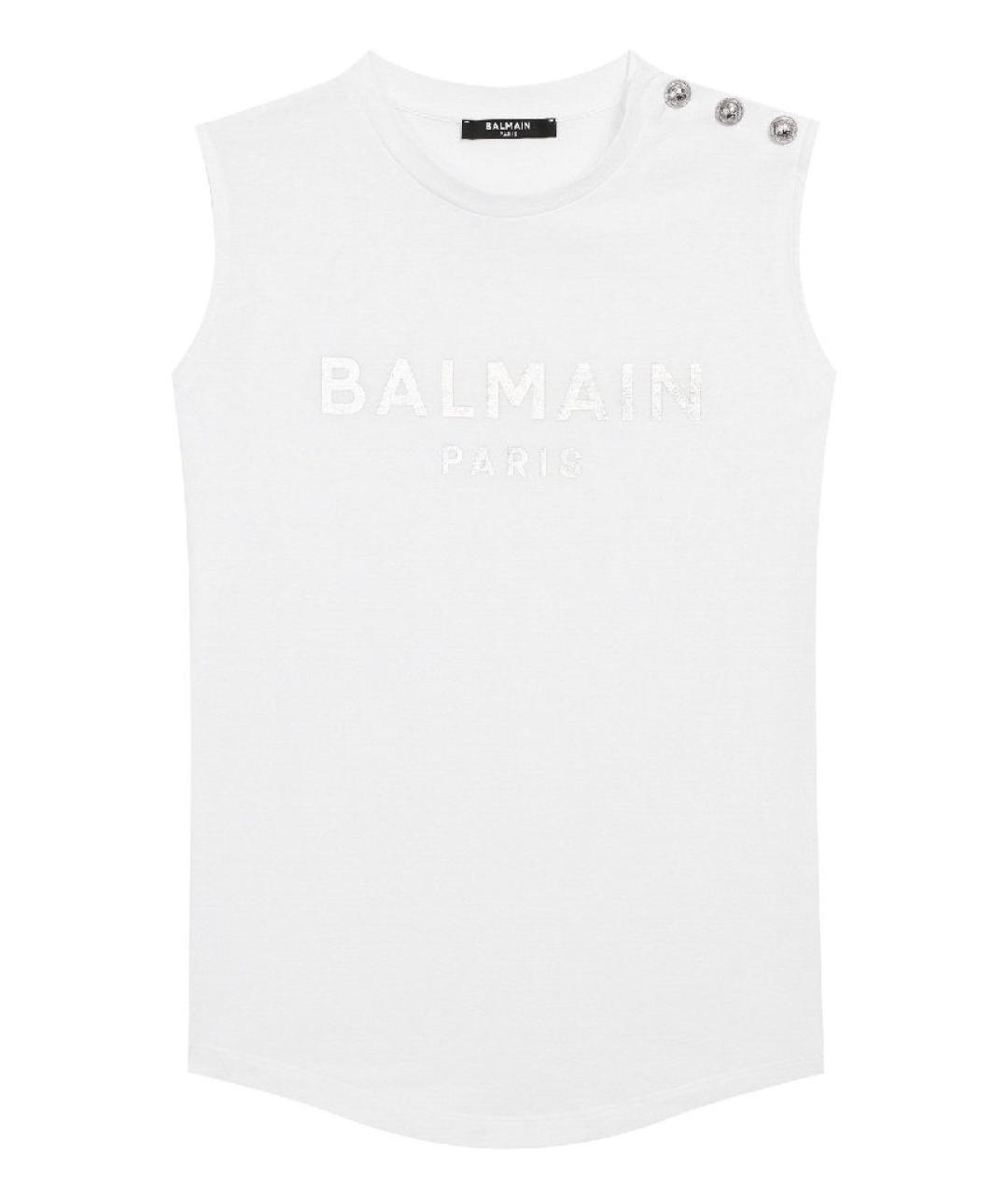 BALMAIN Белый хлопковый детская футболка / топ, фото 5