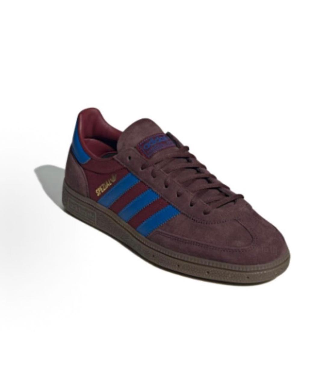 ADIDAS Бордовые замшевые кеды, фото 3