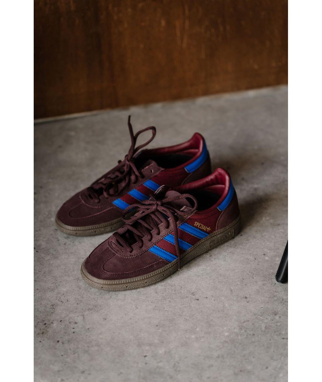 ADIDAS Бордовые замшевые кеды, фото 7