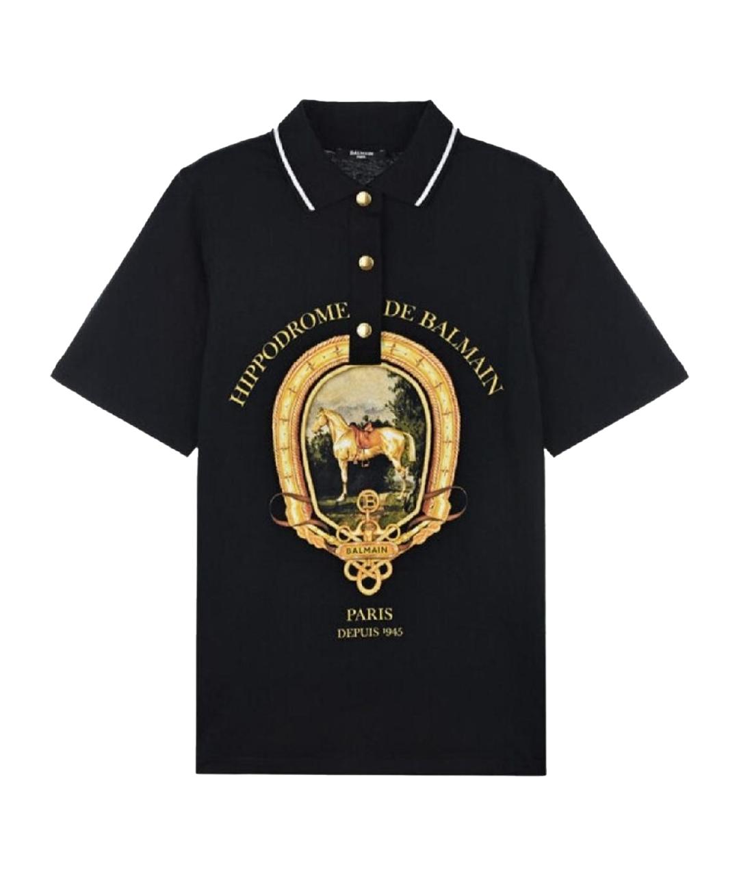 BALMAIN Черная хлопковая детская футболка, фото 1