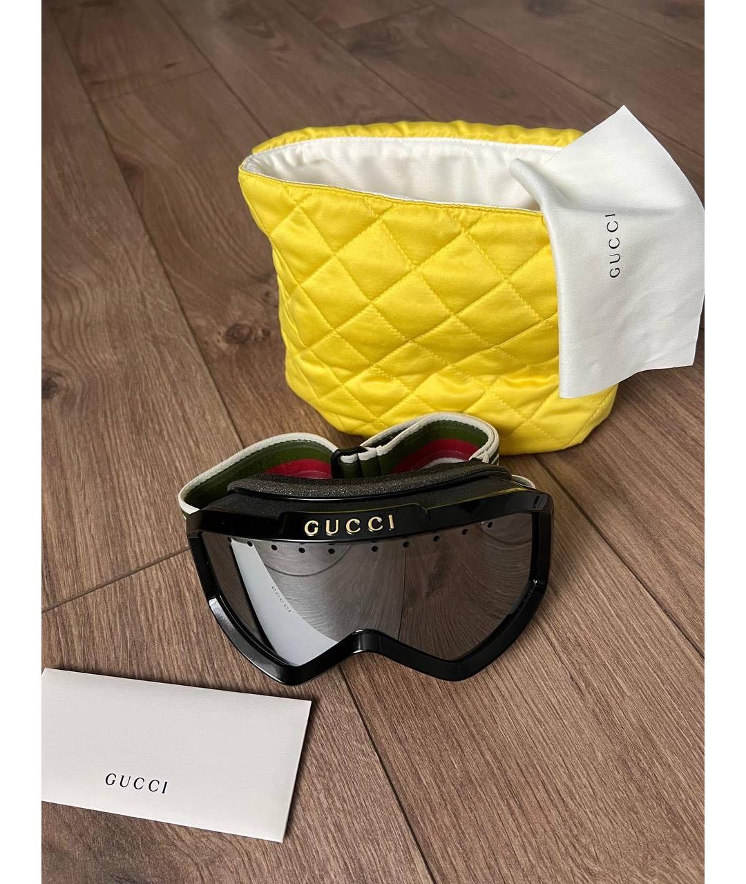 GUCCI Черные пластиковые солнцезащитные очки, фото 6