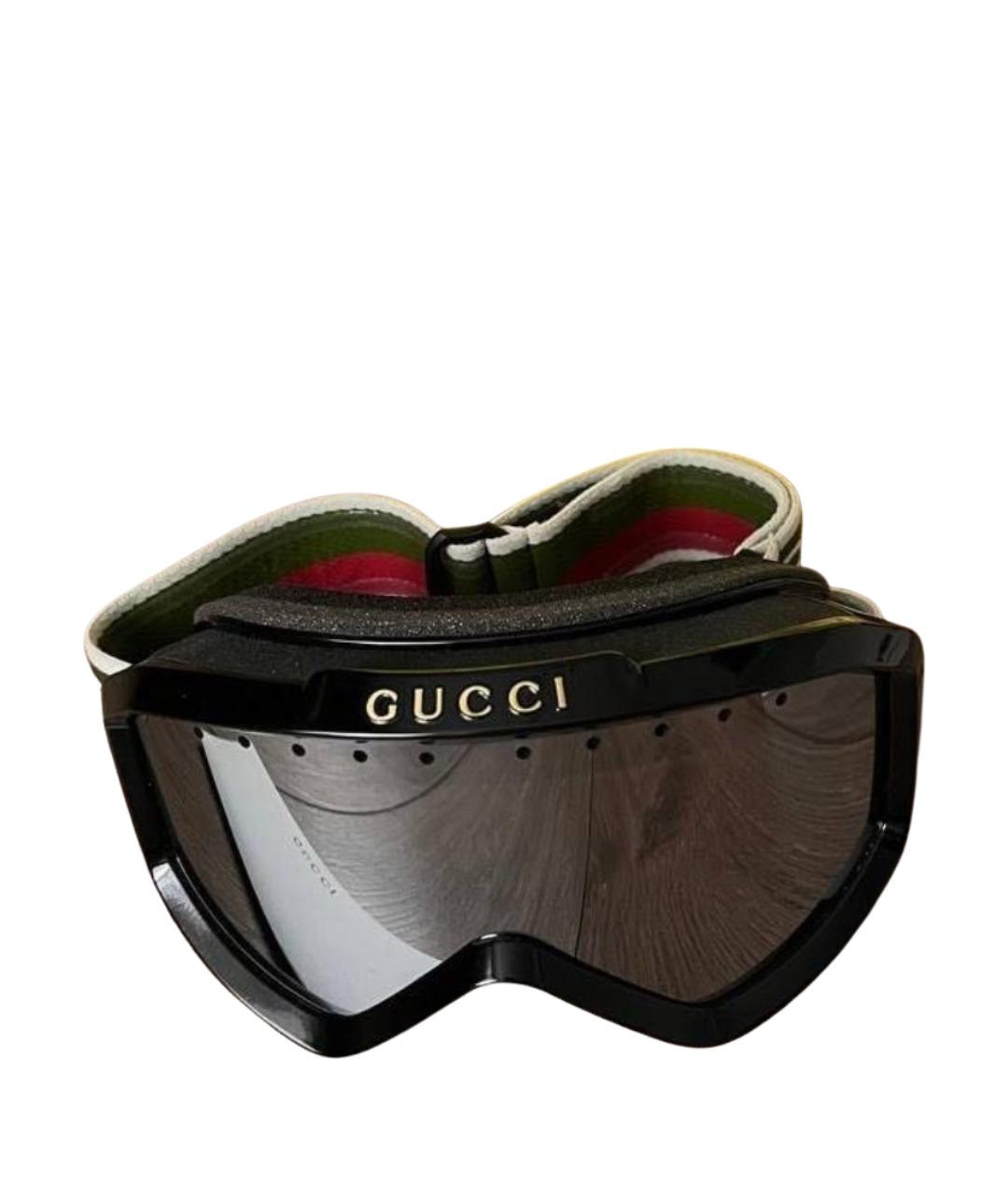 GUCCI Черные пластиковые солнцезащитные очки, фото 1