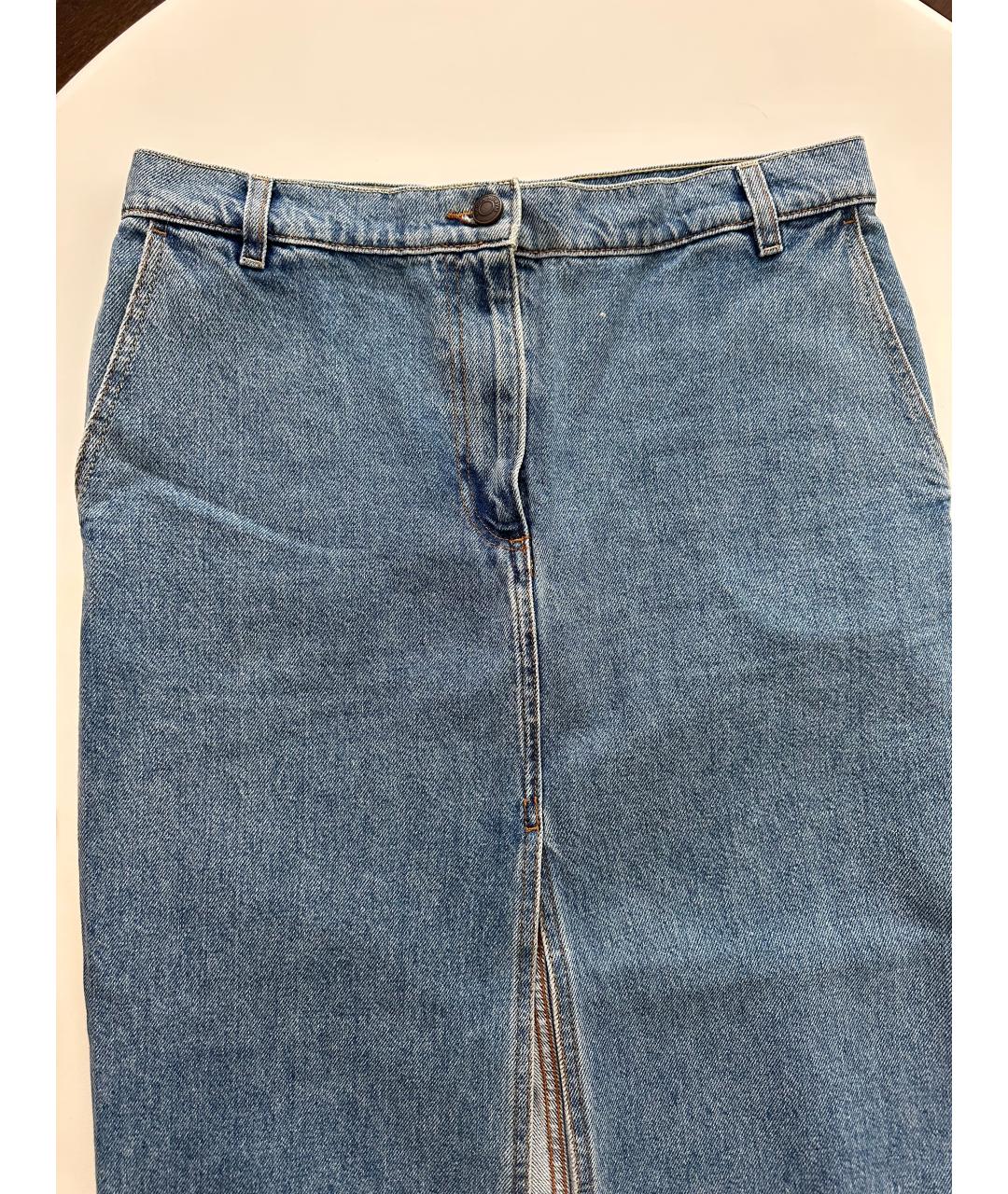 MAGDA BUTRYM Голубая деним юбка миди, фото 3