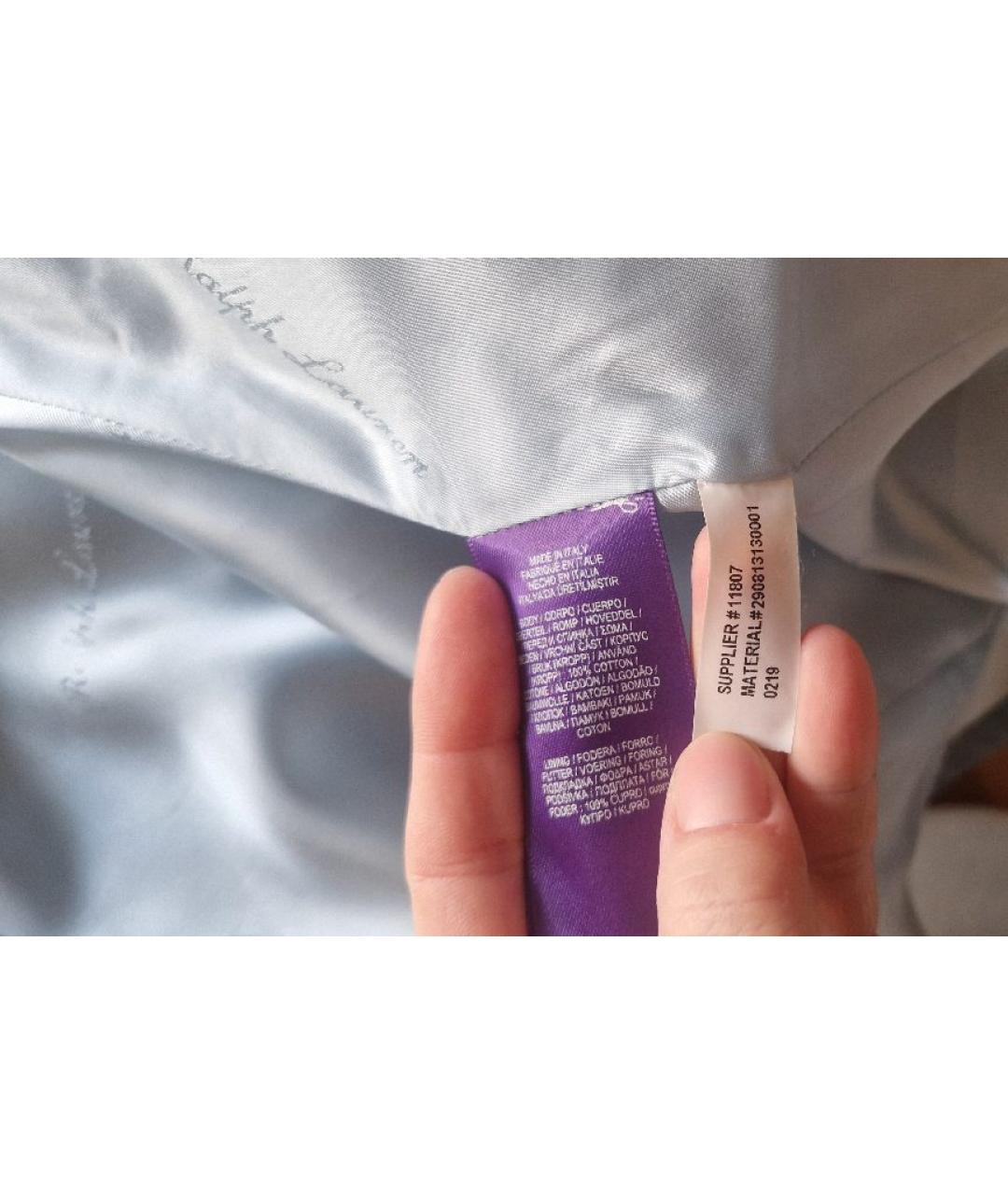 RALPH LAUREN Голубой хлопковый жакет/пиджак, фото 5