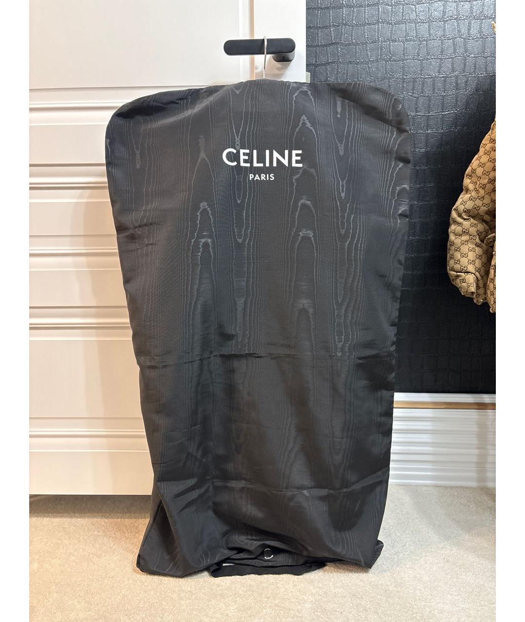 CELINE Бежевый шерстяной жакет/пиджак, фото 8