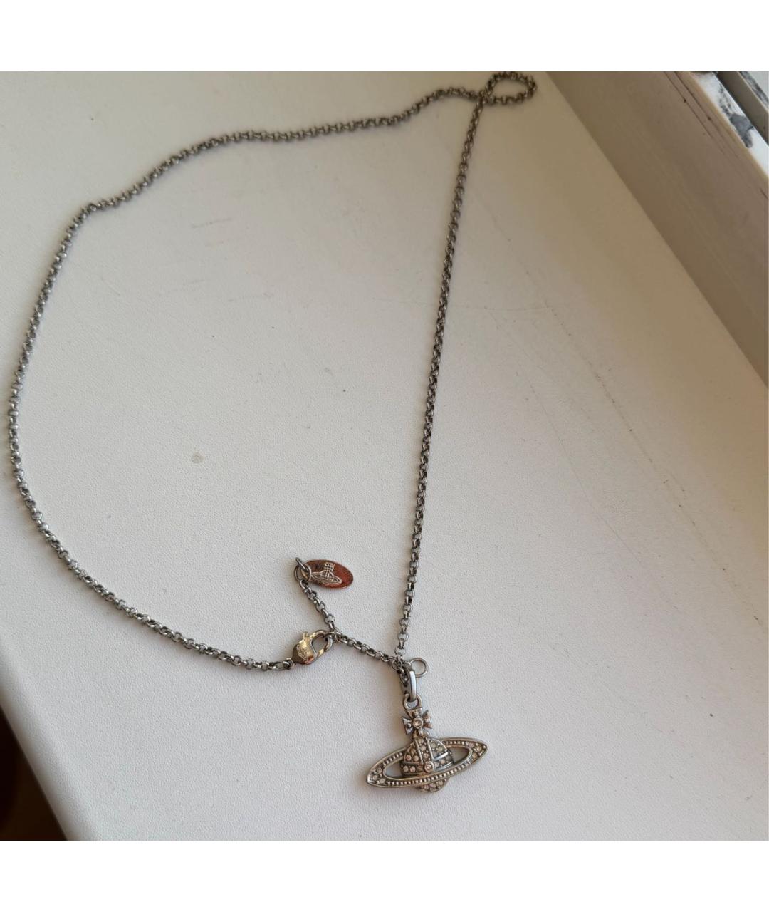 VIVIENNE WESTWOOD Серебряное латунное колье, фото 2