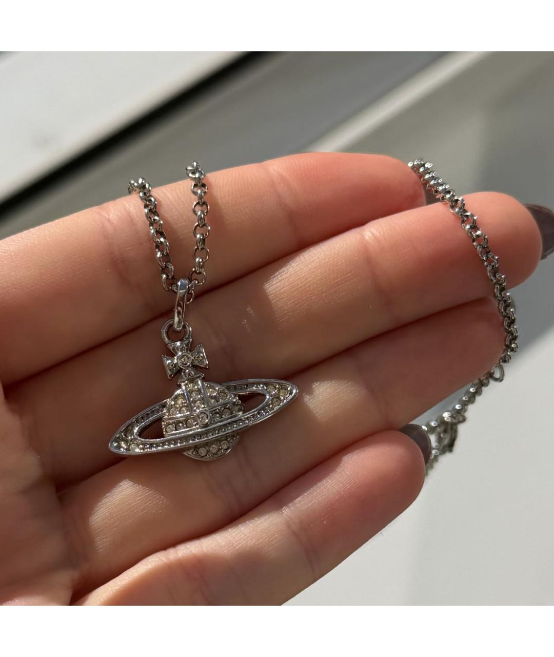 VIVIENNE WESTWOOD Серебряное латунное колье, фото 4