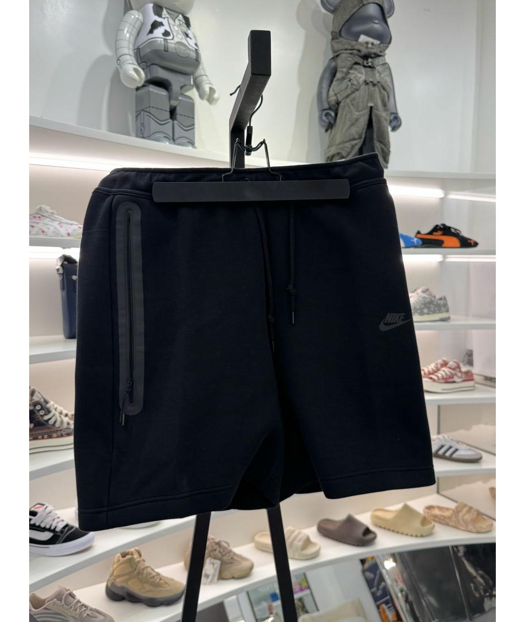 NIKE Черные хлопковые шорты, фото 2