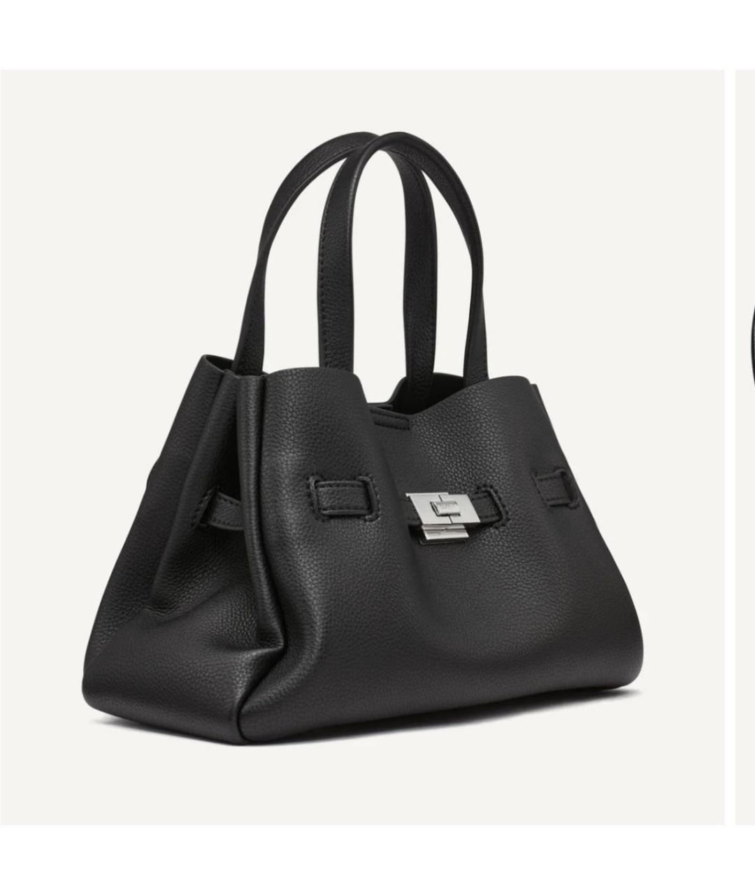 DKNY Черная сумка с короткими ручками из искусственной кожи, фото 7