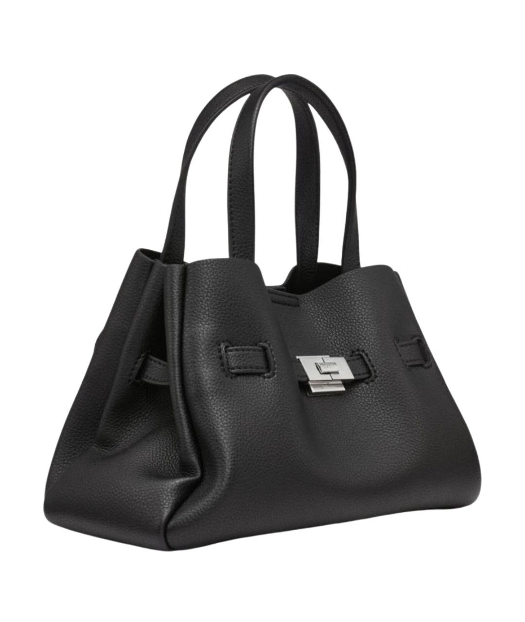 DKNY Черная сумка с короткими ручками из искусственной кожи, фото 1