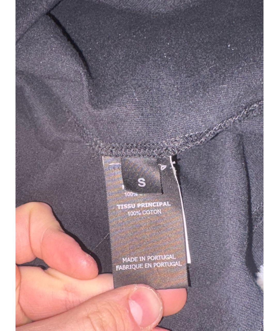 VETEMENTS Черная хлопковая футболка, фото 7