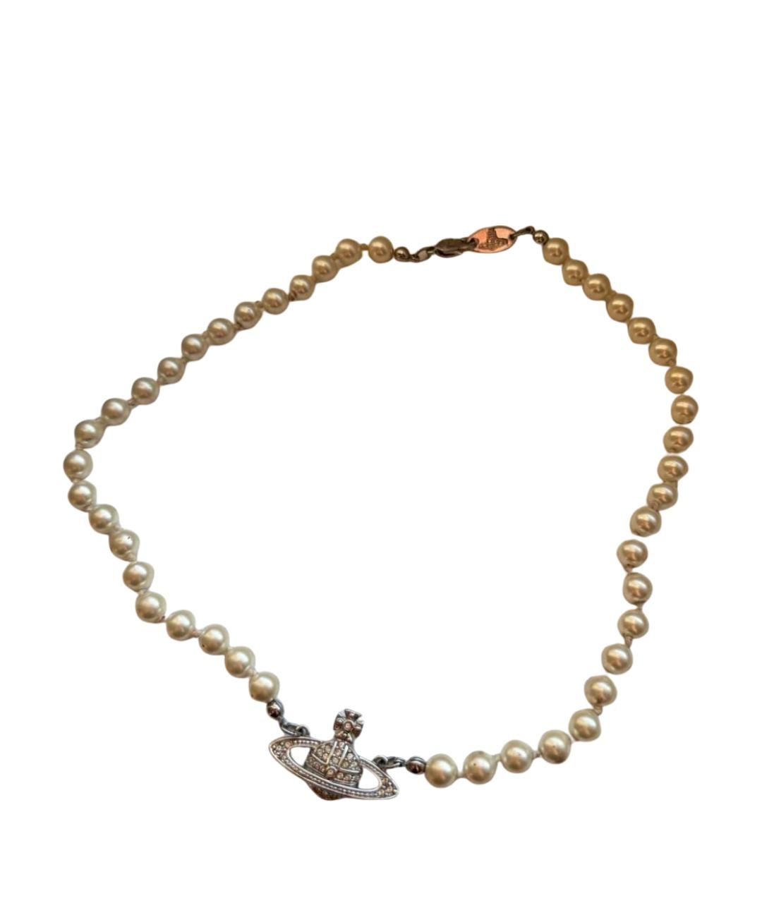 VIVIENNE WESTWOOD Белое жемчужное колье, фото 1