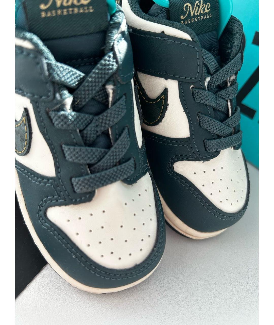 NIKE Темно-синие кеды из искусственной кожи, фото 8