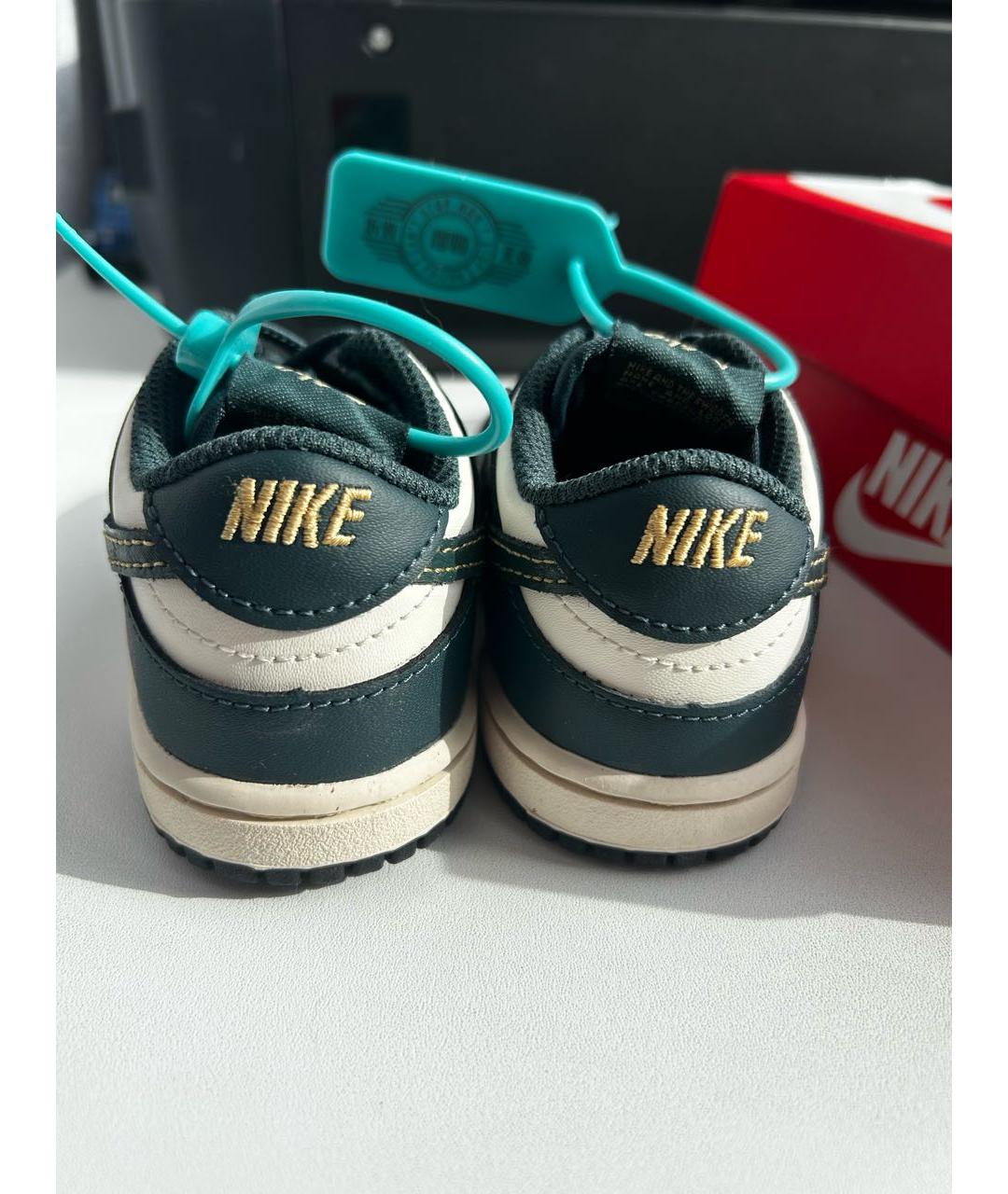 NIKE Темно-синие кеды из искусственной кожи, фото 4