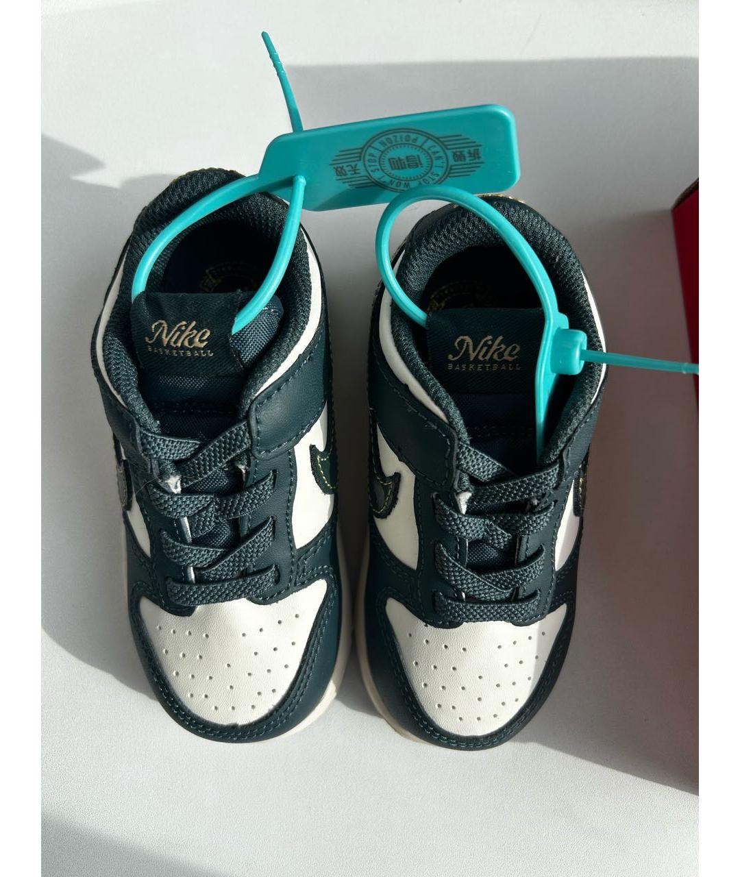 NIKE Темно-синие кеды из искусственной кожи, фото 3