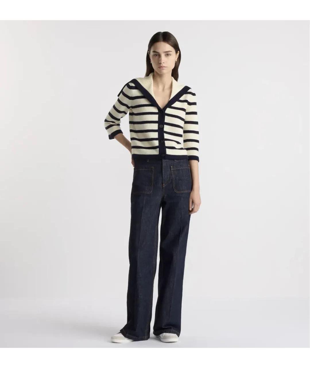 CHRISTIAN DIOR Белый шерстяной кардиган, фото 4