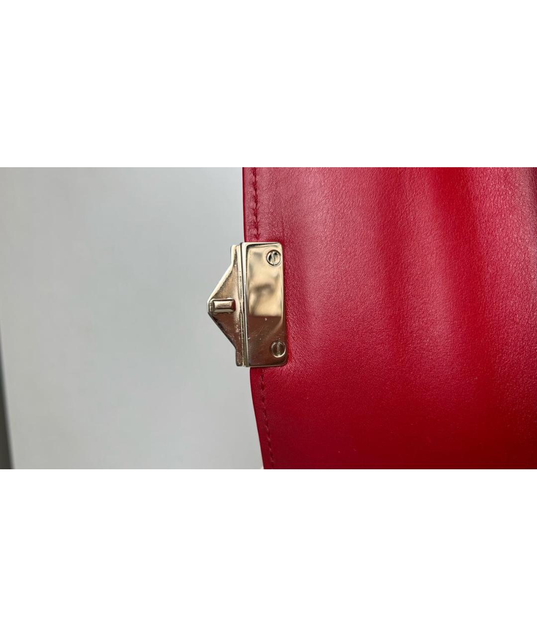 VALENTINO Красная кожаная сумка через плечо, фото 5